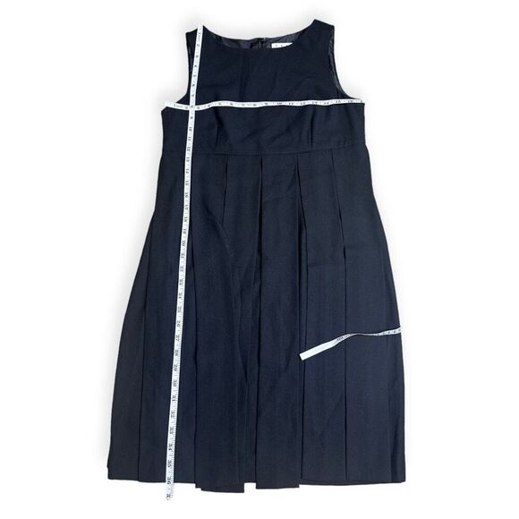 CABI Women's Black Empire Waist Sleeveless Pleated Flapper Shift Dress Size 8 - Picture 6 of 7